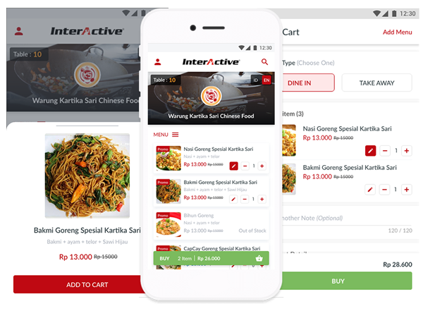 fitur interactive MyOrder Self Order QR Code aplikasi scan QR Code