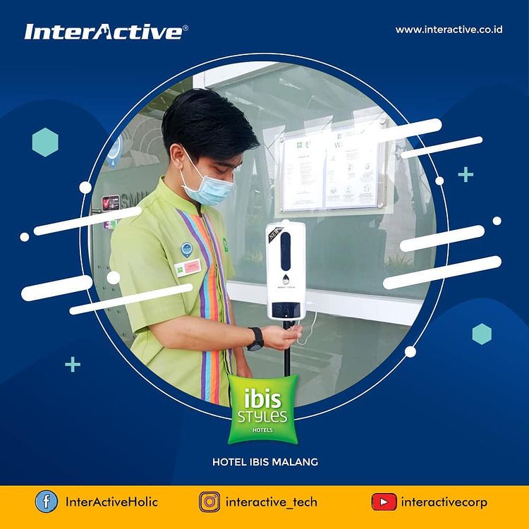 Klien InterActive, fever-and-mask-detection,Hotel Ibis Styles Malang, Thermowall 2 in 1
