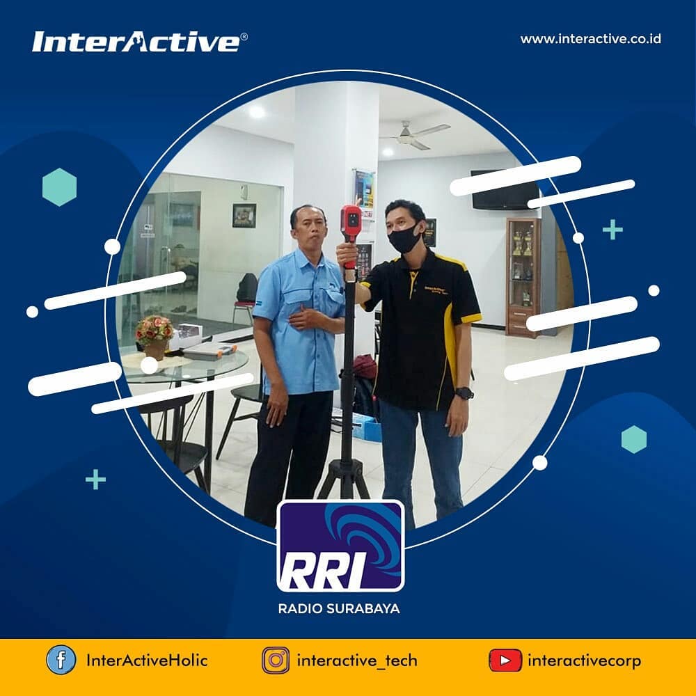 Klien InterActive, fever-and-mask-detection,Stasiun radio legendaris RRI Surabaya, Thermal Imager INT 78S