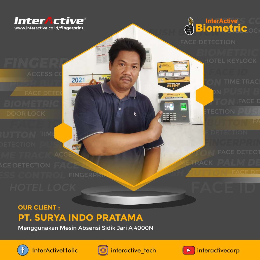 Klien InterActive fingerprint PT. Surya Indo Pratama