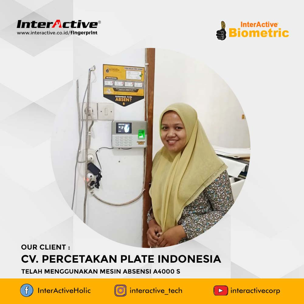 Klien InterActive fingerprint CV. Percetakan Plate Indonesia