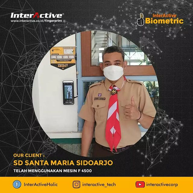 Klien InterActive fingerprint SD Santa Maria Sidoarjo