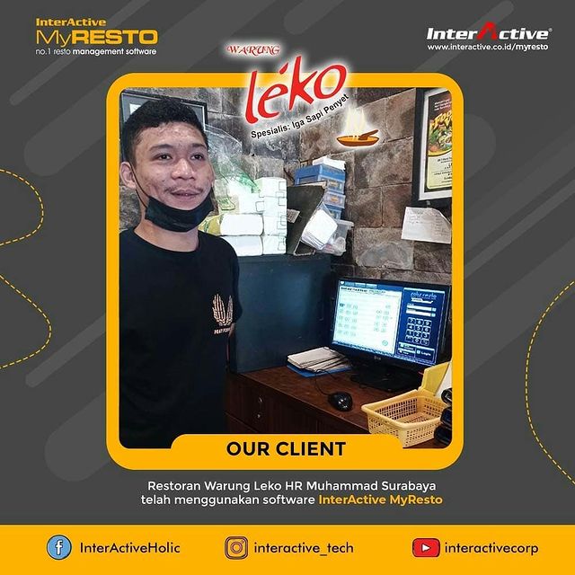 Klien InterActive, myresto,Warung Leko HR, InterActive MyResto