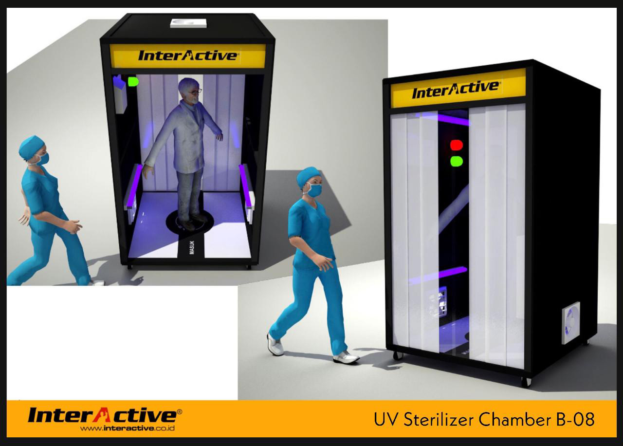 InterActive UV Sterilizer Chamber mesin yang sedang banyak dicari karena berhubungan dengan Standardisasi Protokol Kesehatan